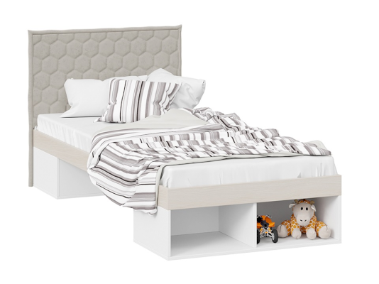 Кровать с мягкой спинкой Сканди СМ-386.12.003 (ТриЯ)